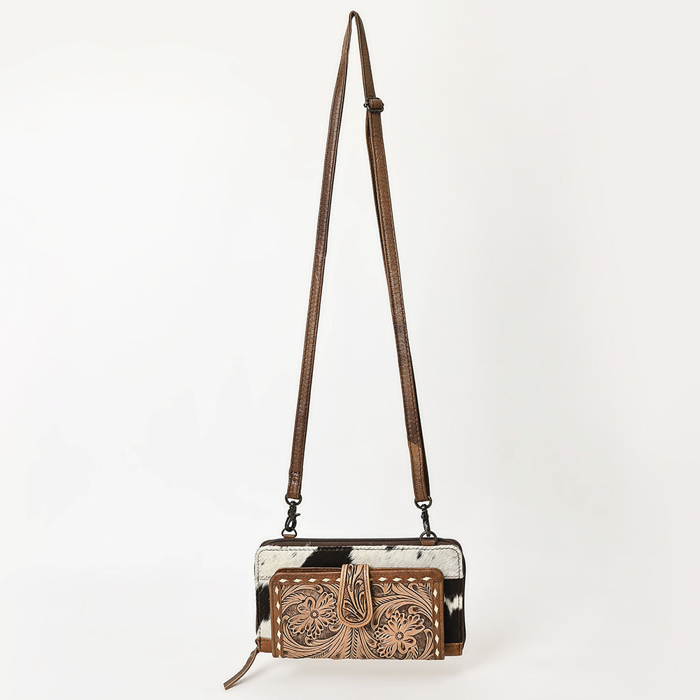 American Darling Hand Tooled Hair-On Genuine Leather