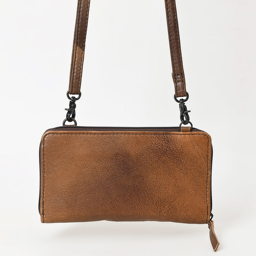 American Darling Hand Tooled Hair-On Genuine Leather