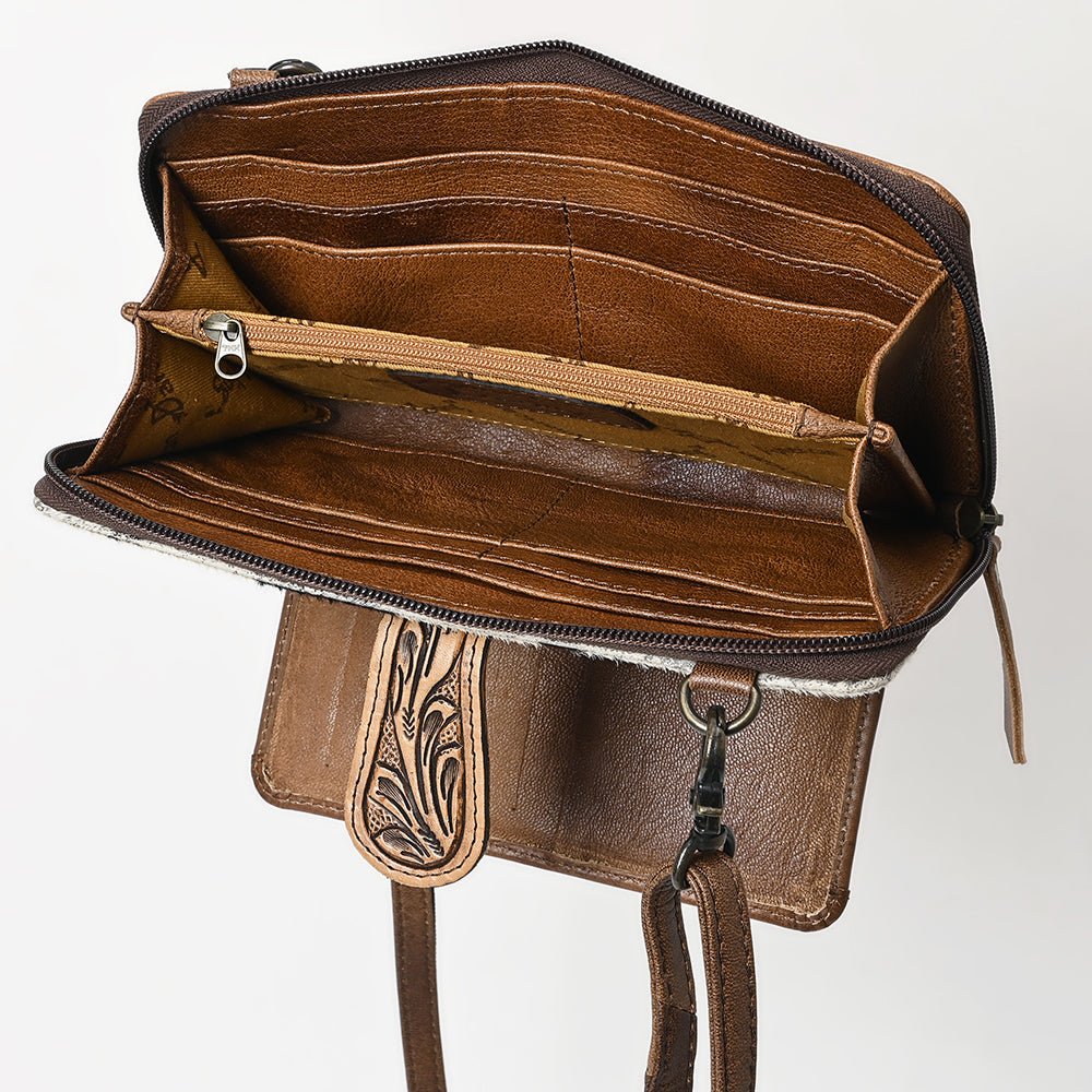 American Darling Hand Tooled Hair-On Genuine Leather