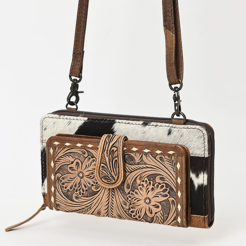 American Darling Hand Tooled Hair-On Genuine Leather