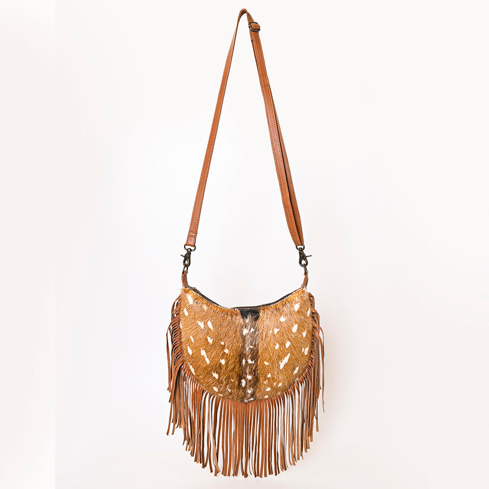 American Darling Hand Tooled Hair-On Genuine Leather