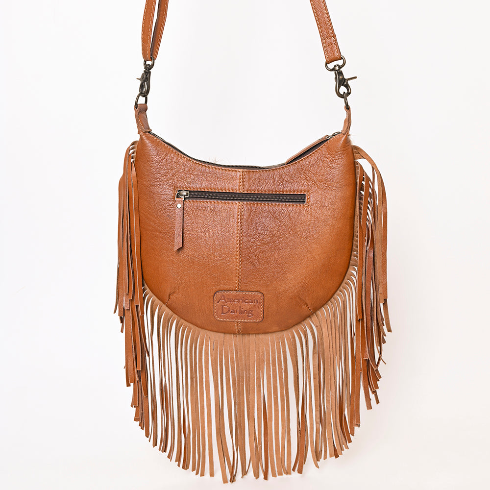 American Darling Hand Tooled Hair-On Genuine Leather