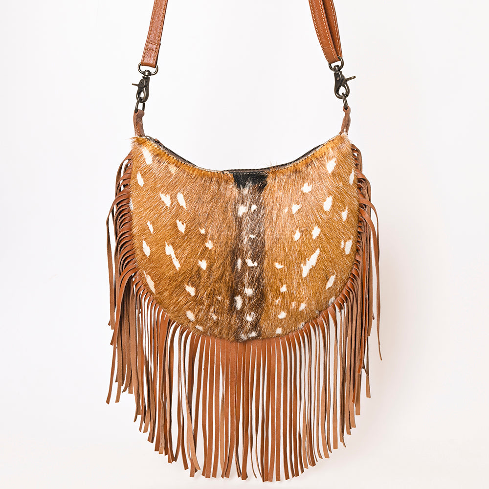 American Darling Hand Tooled Hair-On Genuine Leather