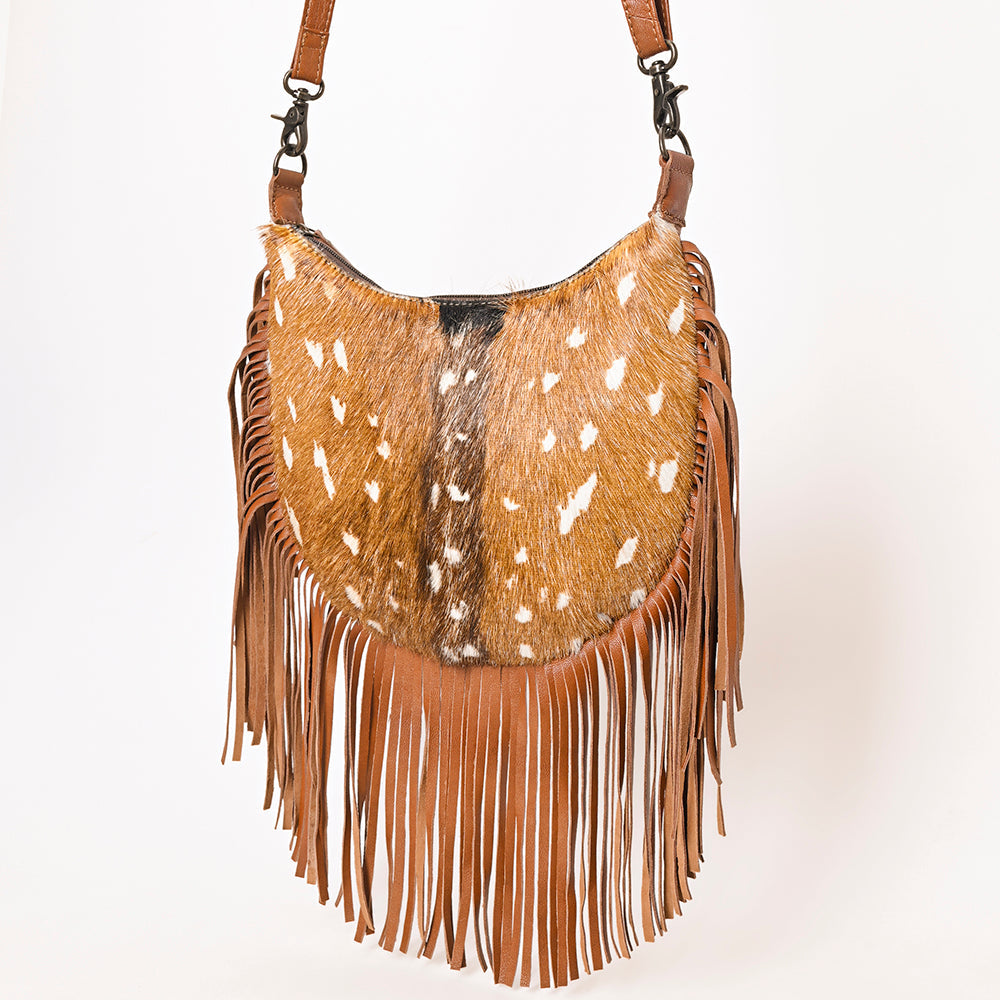American Darling Hand Tooled Hair-On Genuine Leather