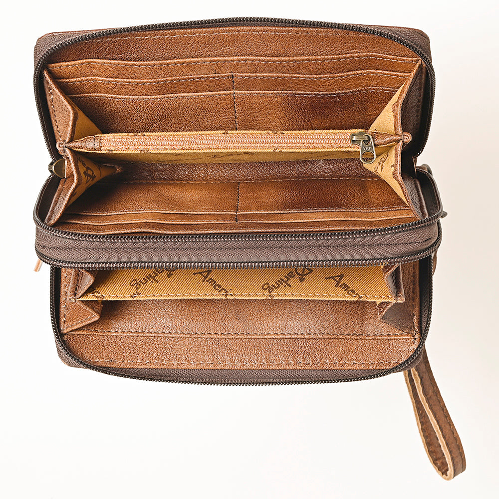 American Darling Hand-Tooled Genuine Leather Bag