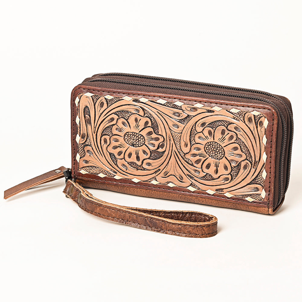 American Darling Hand-Tooled Genuine Leather Bag