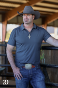 Charcoal Men's Performance Polo