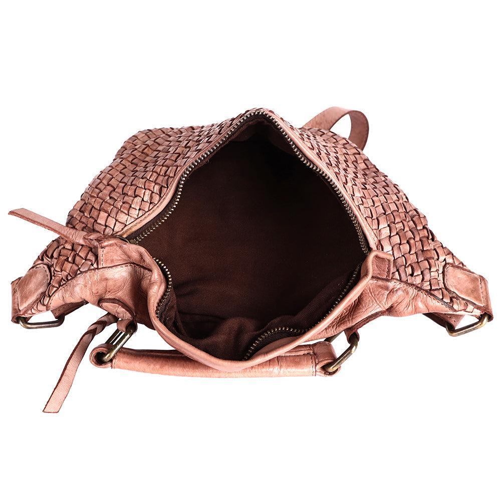 Never Mind Fanny Pack Vintage Handmade Genuine Cowhide Leather
