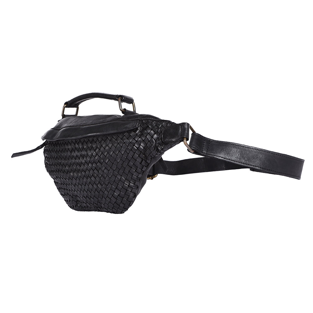 Never Mind Fanny Pack Vintage Handmade Genuine Cowhide Leather