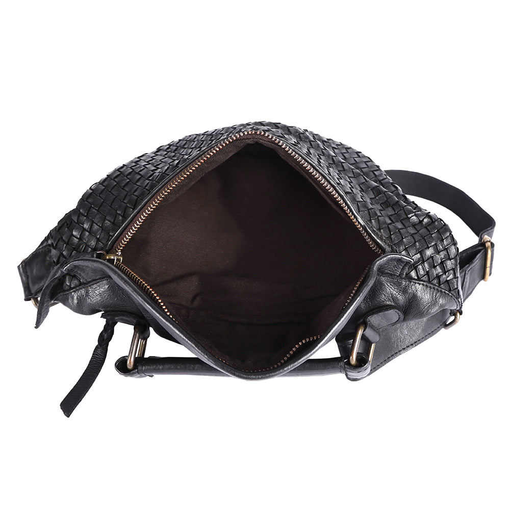 Never Mind Fanny Pack Vintage Handmade Genuine Cowhide Leather