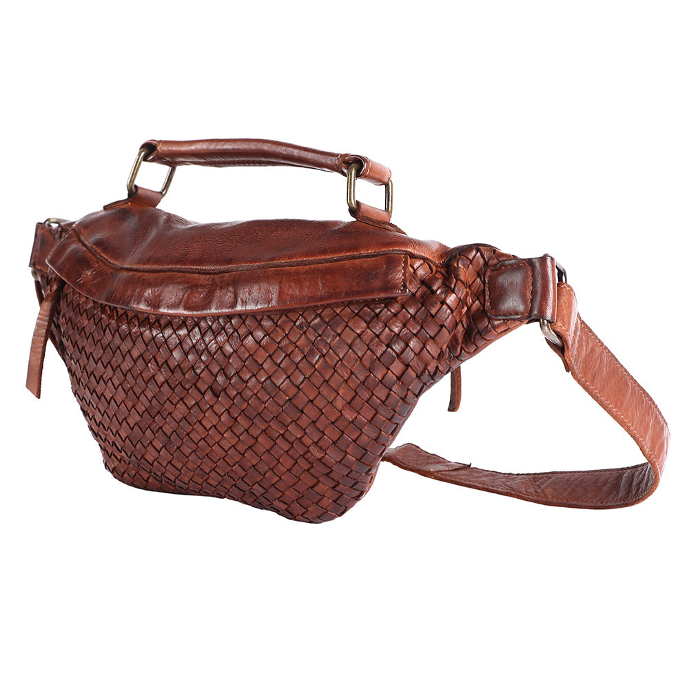 Never Mind Fanny Pack Vintage Handmade Genuine Cowhide Leather