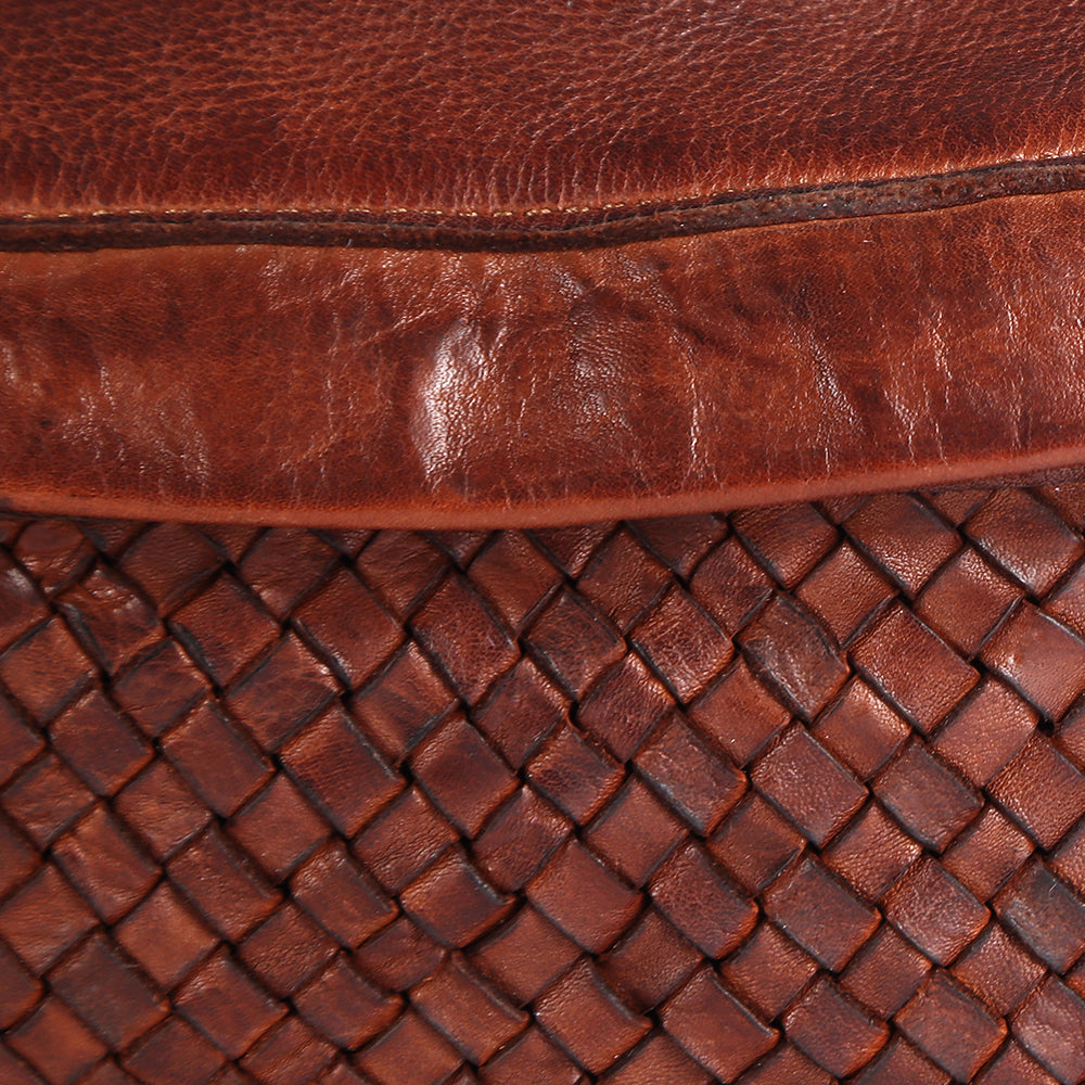 Never Mind Fanny Pack Vintage Handmade Genuine Cowhide Leather