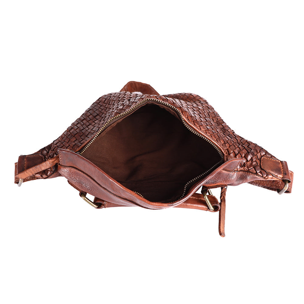 Never Mind Fanny Pack Vintage Handmade Genuine Cowhide Leather