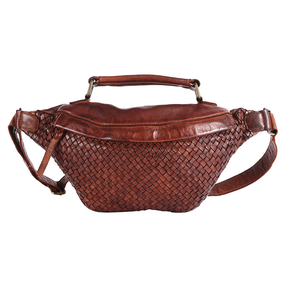 Never Mind Fanny Pack Vintage Handmade Genuine Cowhide Leather