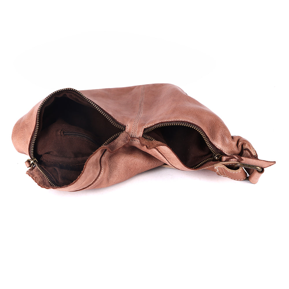 Never Mind Fanny Pack Vintage Handmade Genuine Cowhide Leather