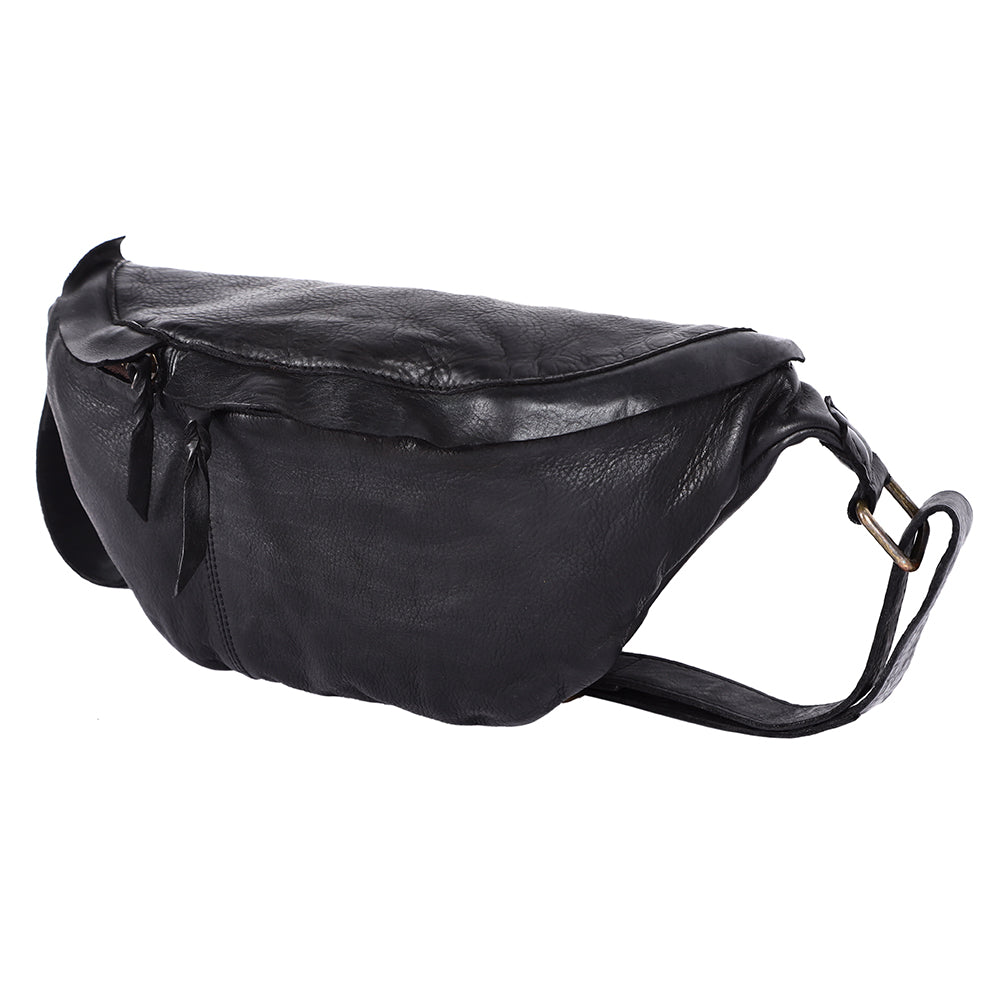 Never Mind Fanny Pack Vintage Handmade Genuine Cowhide Leather