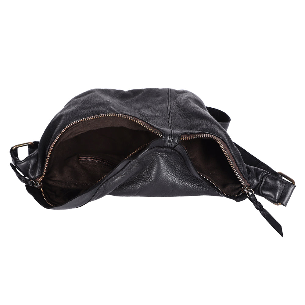 Never Mind Fanny Pack Vintage Handmade Genuine Cowhide Leather