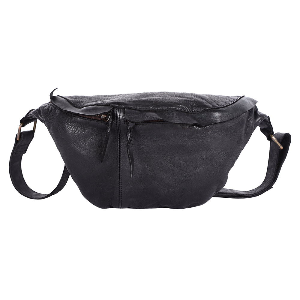 Never Mind Fanny Pack Vintage Handmade Genuine Cowhide Leather