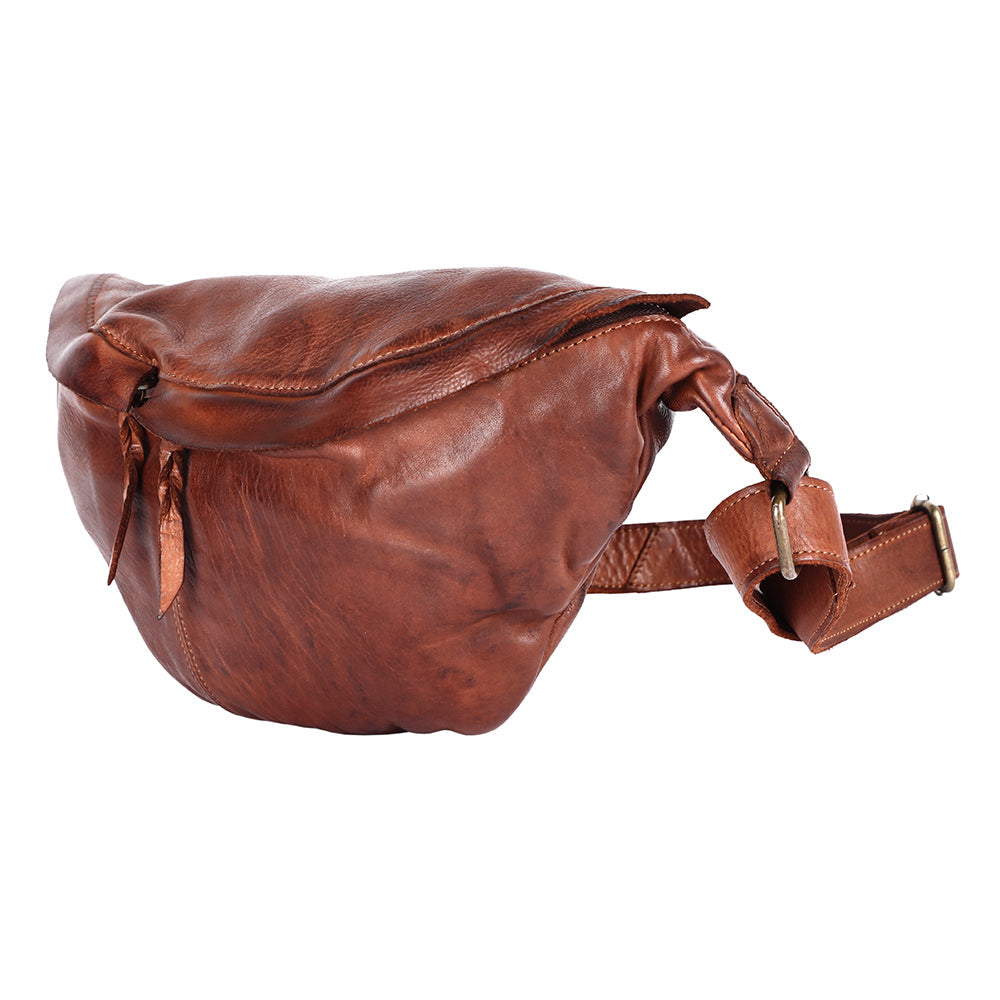 Never Mind Fanny Pack Vintage Handmade Genuine Cowhide Leather
