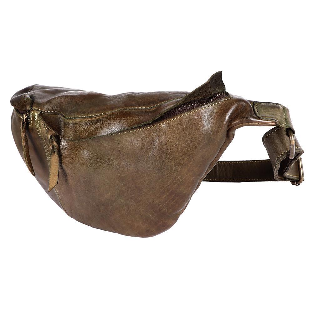 Never Mind Fanny Pack Vintage Handmade Genuine Cowhide Leather