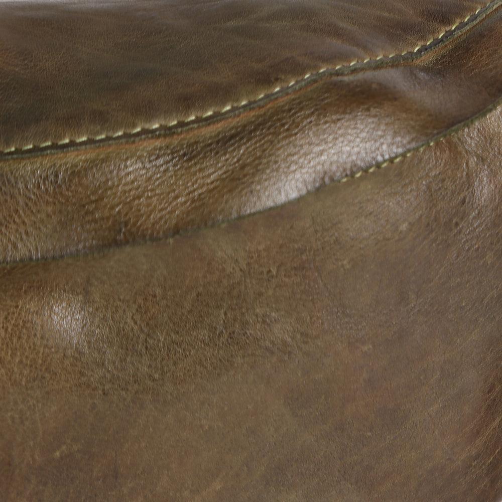 Never Mind Fanny Pack Vintage Handmade Genuine Cowhide Leather