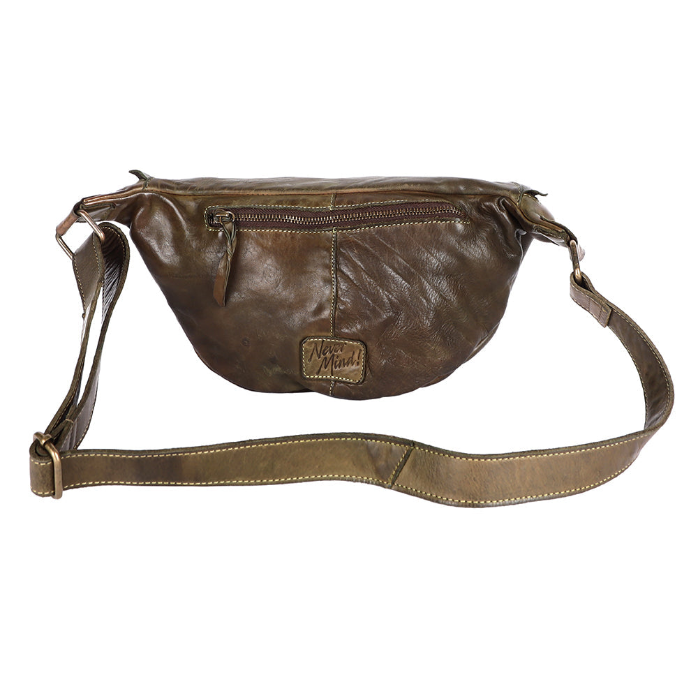 Never Mind Nmbgm150C Fanny Pack Vintage Handmade Genuine Cowhide Leather Women Bag Western Handbag Purse