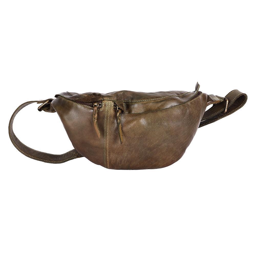 Never Mind Fanny Pack Vintage Handmade Genuine Cowhide Leather