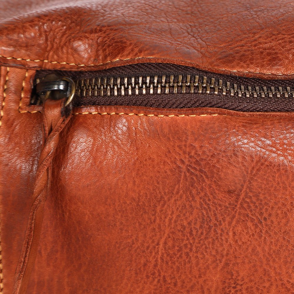 Never Mind Fanny Pack Vintage Handmade Genuine Cowhide Leather