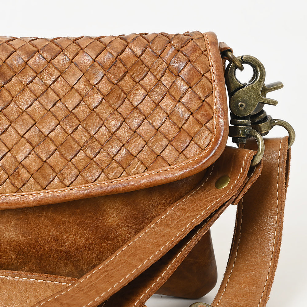 Never Mind Small Crossbody Vintage Handmade Genuine Cowhide Leather