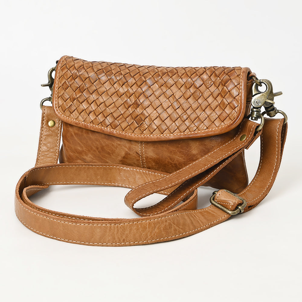 Never Mind Small Crossbody Vintage Handmade Genuine Cowhide Leather