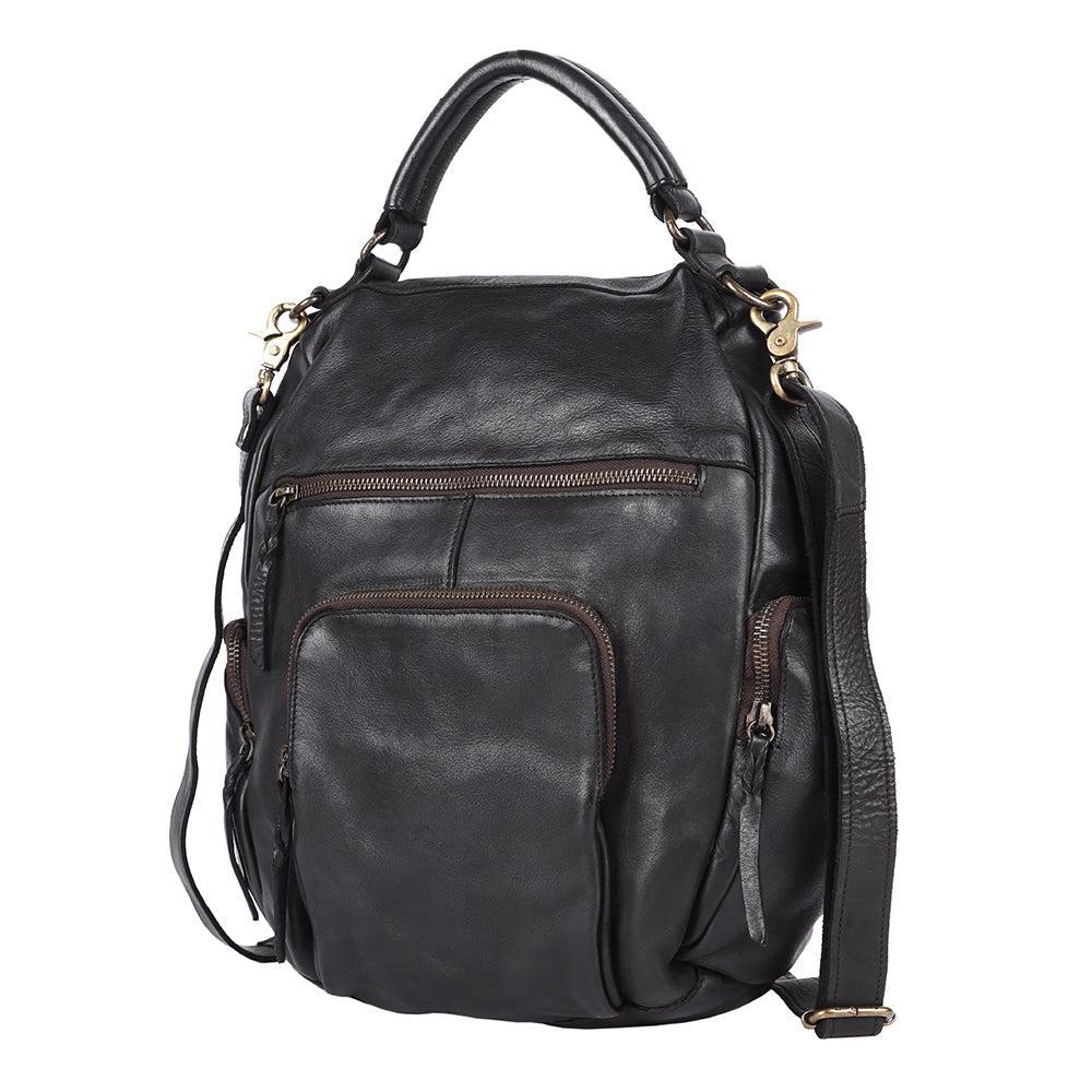 Never Mind Backpack Vintage Handmade Genuine Cowhide Leather