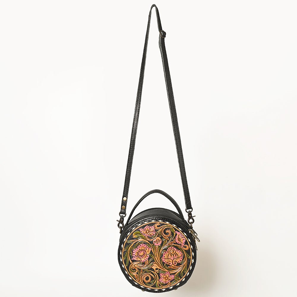 American Darling Canteen Hand Tooled Genuine Leather