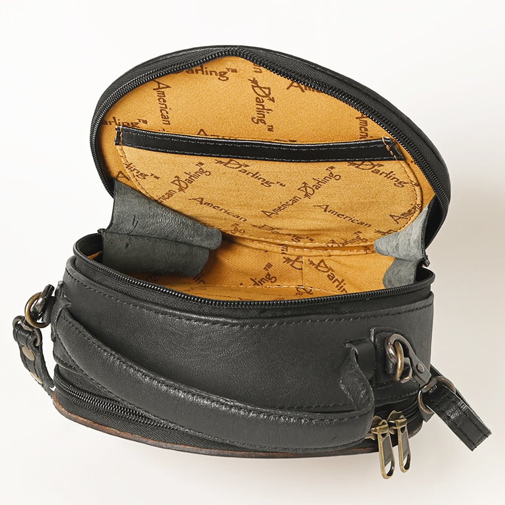 American Darling Canteen Hand Tooled Genuine Leather