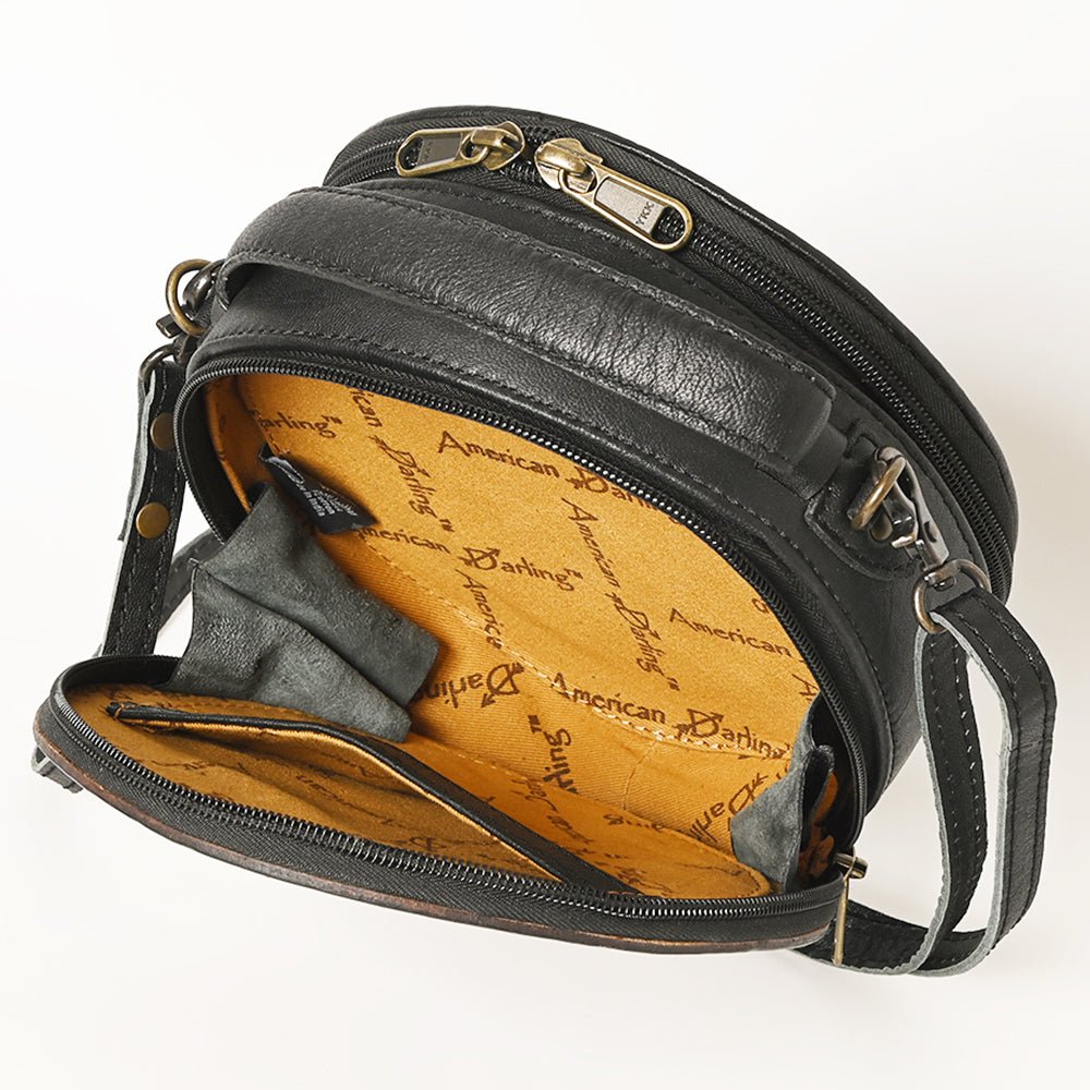 American Darling Canteen Hand Tooled Genuine Leather