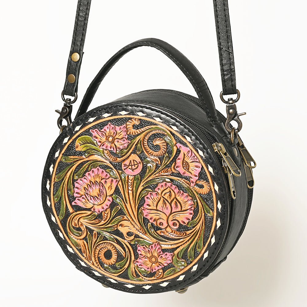 American Darling Canteen Hand Tooled Genuine Leather