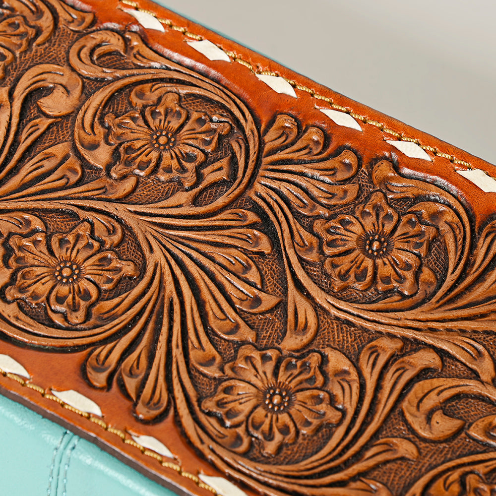 American Darling Hand Tooled Hair-On Genuine Leather