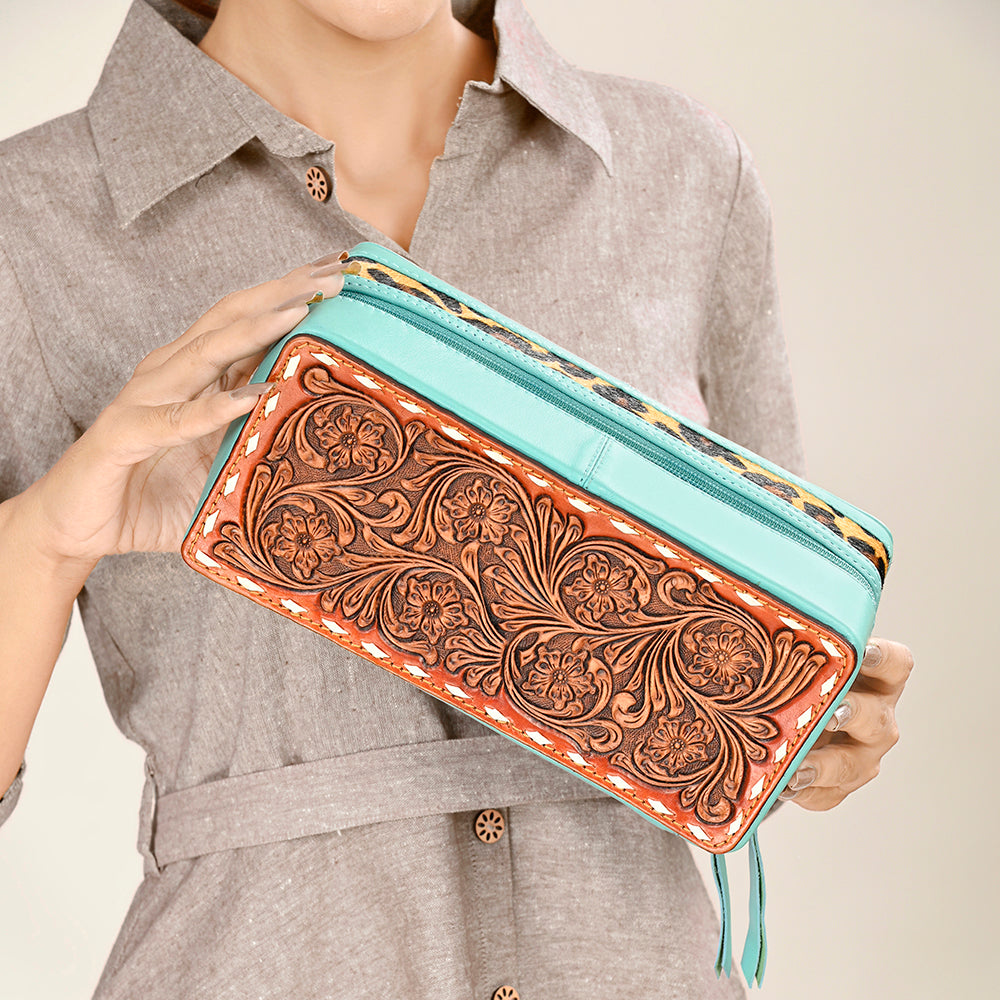 American Darling Hand Tooled Hair-On Genuine Leather