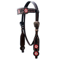 Comfytack Western Horse Floral Hand Painted Genuine Leather Headstall