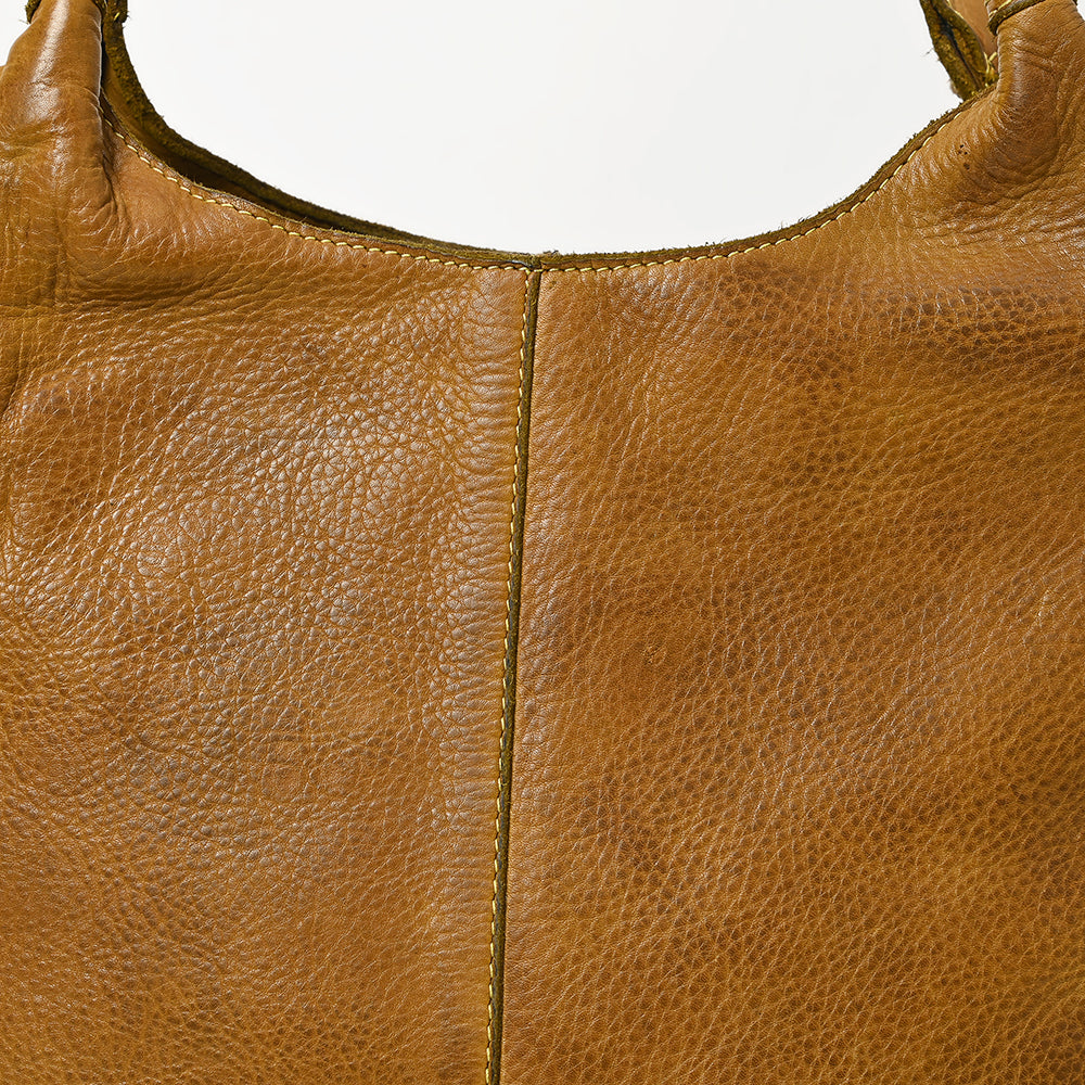 Never Mind Tote Vintage Handmade Genuine Cowhide Leather