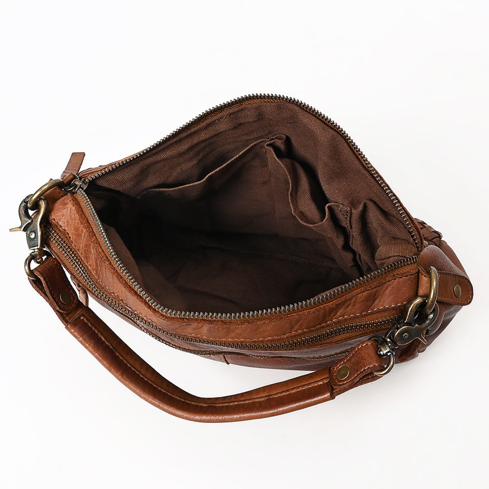 Never Mind Hobo Vintage Handmade Genuine Cowhide Leather