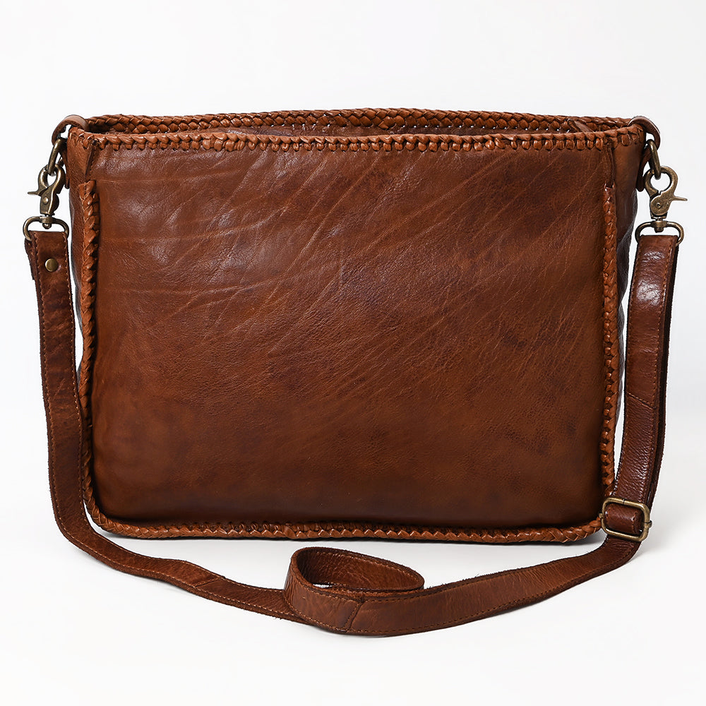 Never Mind Crossbody Vintage Handmade Genuine Cowhide Leather
