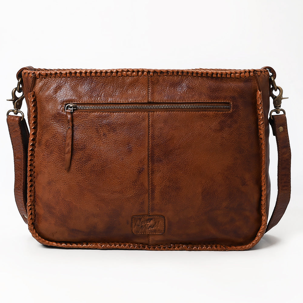 Never Mind Crossbody Vintage Handmade Genuine Cowhide Leather