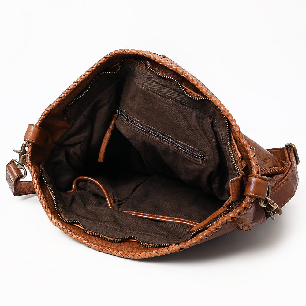Never Mind Crossbody Vintage Handmade Genuine Cowhide Leather