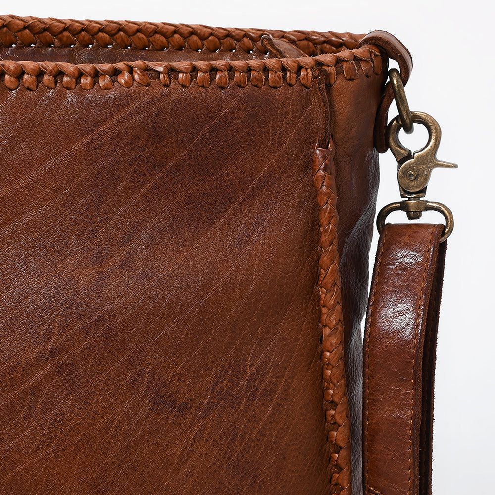 Never Mind Crossbody Vintage Handmade Genuine Cowhide Leather