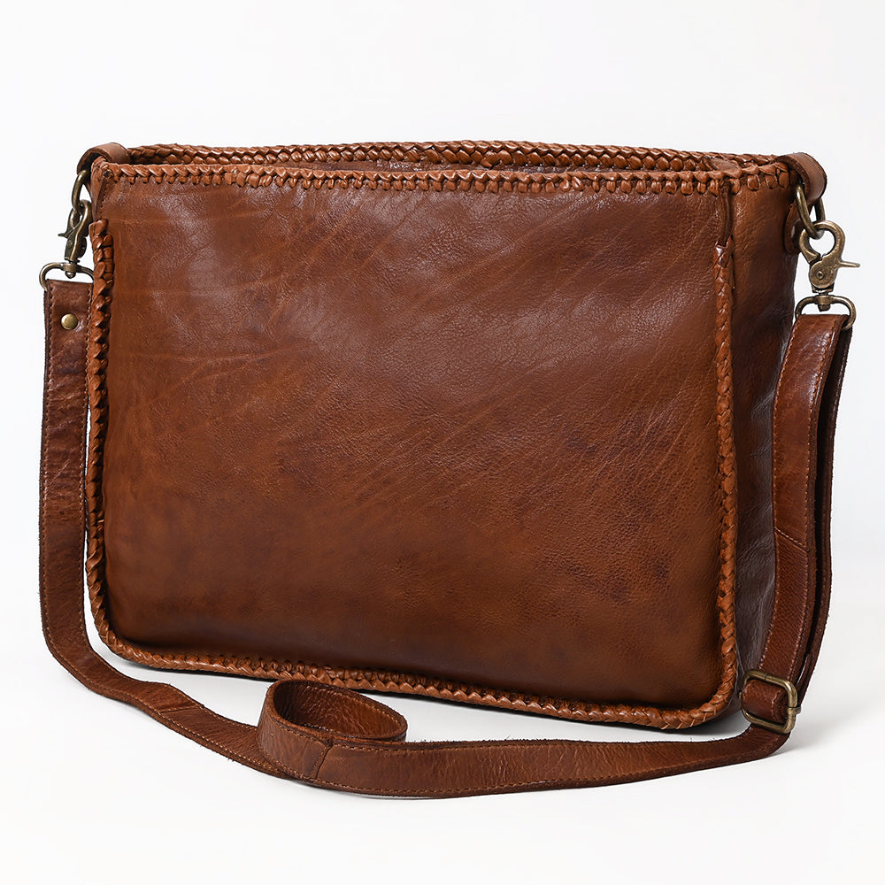 Never Mind Crossbody Vintage Handmade Genuine Cowhide Leather
