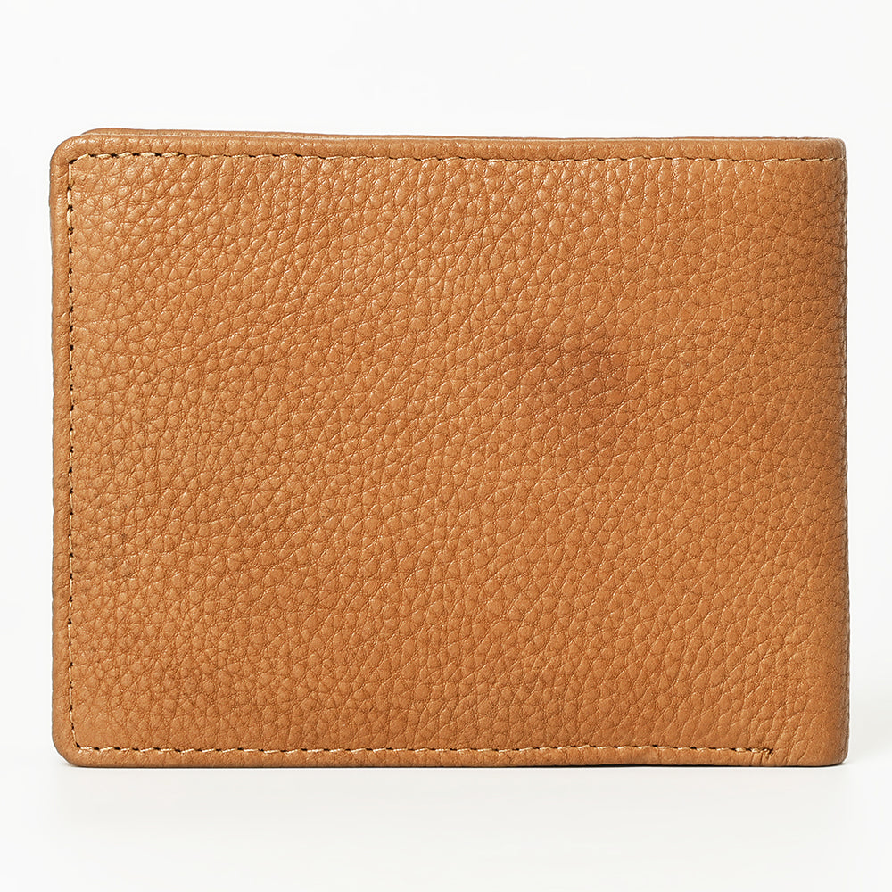 American Darling Wallet Western Genuine Leather Handcrafted Classic Bifold Pocket Wallet with YKK Zipper Coin Pocket