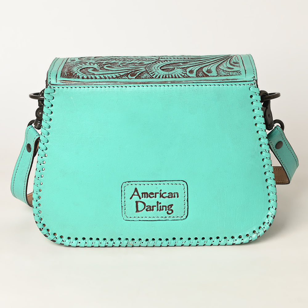 American Darling Hand-Tooled Genuine Leather Bag