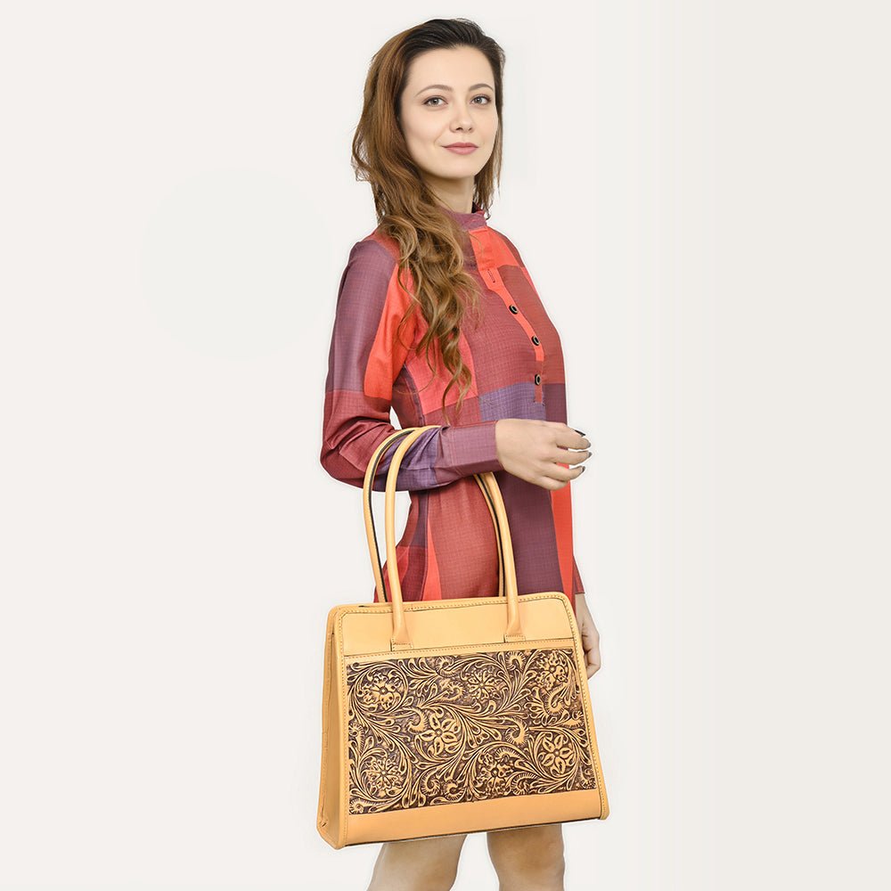 American Darling Hand Tooled Genuine Leather