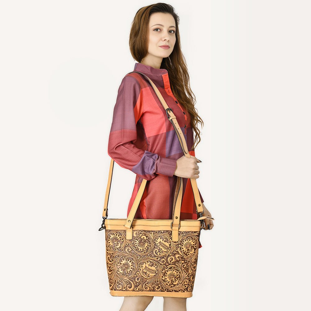 American Darling Hand Tooled Genuine Leather