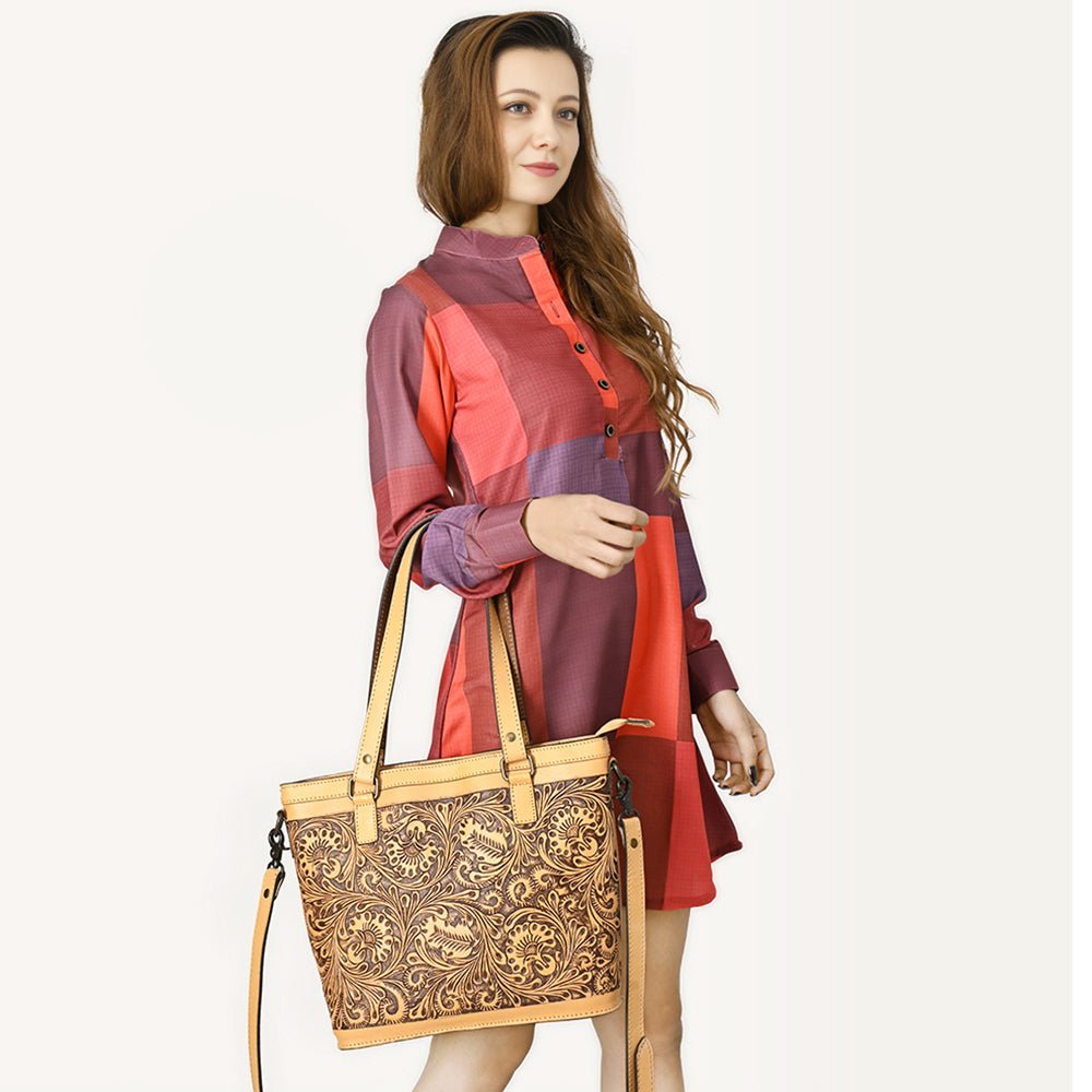 American Darling Hand Tooled Genuine Leather